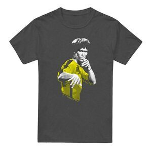 Bruce Lee Unisex Adult Suit Of Death T-Shirt / Charcoal